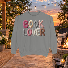 Load image into Gallery viewer, Book Lover Sweatshirt — Cozy Knit-Style Graphic Crewneck for Readers