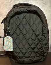 Load image into Gallery viewer, Brush Strokes Rectangle luggage tag w/steel cable ring