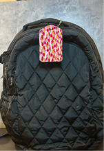 Load image into Gallery viewer, Brush Strokes Rectangle luggage tag w/steel cable ring