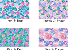 Load image into Gallery viewer, Whimsical Hearts Rectangle luggage tag w/steel cable ring