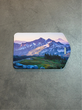 Load image into Gallery viewer, NatureScapes Rectangle luggage tag w/steel cable ring