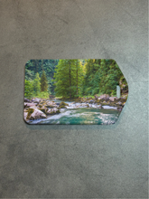 Load image into Gallery viewer, NatureScapes Rectangle luggage tag w/steel cable ring