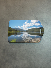 Load image into Gallery viewer, NatureScapes Rectangle luggage tag w/steel cable ring