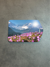 Load image into Gallery viewer, NatureScapes Rectangle luggage tag w/steel cable ring