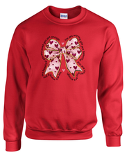 Load image into Gallery viewer, Valentine's Day You are Worthy Bow Sweatshirt - Adult