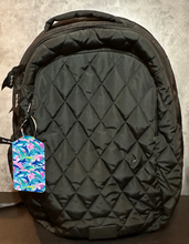 Load image into Gallery viewer, Sea Creature Rectangle luggage tag w/steel cable ring