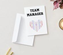 Load image into Gallery viewer, Hockey Team Manager Thank You Card