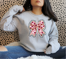Load image into Gallery viewer, Valentine's Day You are Worthy Bow Sweatshirt - Adult