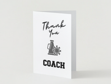 Load image into Gallery viewer, Cheerleading Coach Thank you Card