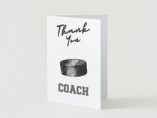 Load image into Gallery viewer, Hockey Coach Thank you Card
