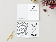 Load image into Gallery viewer, Lacrosse Coach Thank you Card