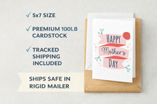 Load image into Gallery viewer, Mother's Day card with envelope