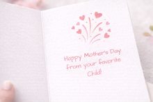 Load image into Gallery viewer, Funny Mother’s Day Card from Your Favorite Financial Burden, Cute Happy Mother’s Day Card, 5x7 Handmade Card for Mom