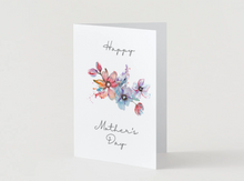 Load image into Gallery viewer, Floral Watercolor Mother's Day Card for Mom, Elegant Greeting Card (5x7)