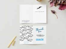 Load image into Gallery viewer, Swim Coach Thank you Card