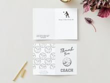 Load image into Gallery viewer, Volleyball Coach Thank you Card