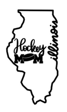 Load image into Gallery viewer, Illinois State Hockey Mom Magnet