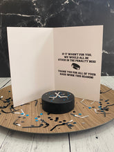 Load image into Gallery viewer, Hockey Team Manager Thank You Card