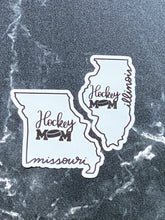 Load image into Gallery viewer, Illinois State Hockey Mom Magnet