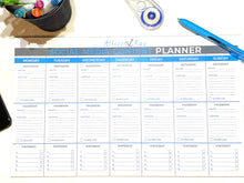 Load image into Gallery viewer, Weekly Social Media Calendar Note Pad