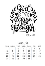 Load image into Gallery viewer, Bible Verse 2023 Desk Calendar with wood stand