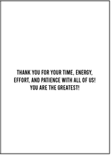 Load image into Gallery viewer, Hockey Coach Thank you Card - Man, Myth, Hockey Legend