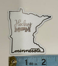 Load image into Gallery viewer, Minnesota State Hockey Mom Magnet