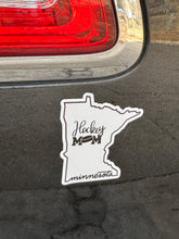 Load image into Gallery viewer, Minnesota State Hockey Mom Magnet