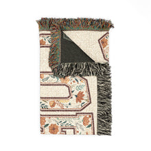 Load image into Gallery viewer, Coffee &amp; Books Woven Blanket — "Coffee &amp; Books, I Love Them Both" Cozy Throw for Readers
