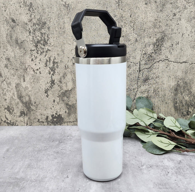 Custom 30oz Sports Bottle With Top Handle