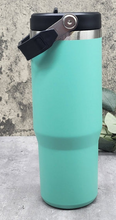 Load image into Gallery viewer, Custom Powder Coated 30oz Sports Bottle With Top Handle
