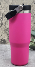 Load image into Gallery viewer, Custom Powder Coated 30oz Sports Bottle With Top Handle
