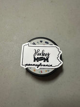 Load image into Gallery viewer, Pennsylvania State Hockey Mom Magnet
