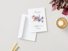 Load image into Gallery viewer, Floral Watercolor Mother's Day Card for Mom, Elegant Greeting Card (5x7)
