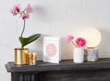 Load image into Gallery viewer, Modern Minimalist Mother's Day Card, Pink Love Script Design, 5x7 Greeting Card

