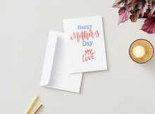 Load image into Gallery viewer, Romantic Mother's Day Card for Wife, Happy Love (5x7 Inch)
