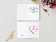 Load image into Gallery viewer, Funny Sports Mom Mother's Day Card, Loudest Mom in Stands (5x7 Inch)
