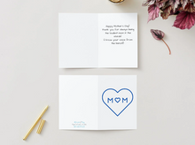 Load image into Gallery viewer, Funny Sports Mom Mother's Day Card, Loudest In Stands Greeting Card (5x7 Inch)
