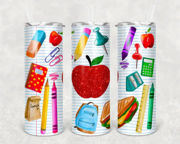Notebook and school supplies teachers Tumbler