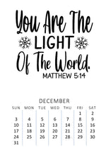 Load image into Gallery viewer, Bible Verse 2023 Desk Calendar with wood stand

