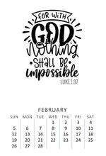 Load image into Gallery viewer, Bible Verse 2023 Desk Calendar with wood stand
