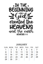 Load image into Gallery viewer, Bible Verse 2023 Desk Calendar with wood stand
