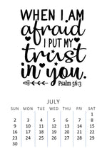 Load image into Gallery viewer, Bible Verse 2023 Desk Calendar with wood stand
