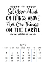 Load image into Gallery viewer, Bible Verse 2023 Desk Calendar with wood stand
