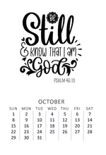 Load image into Gallery viewer, Bible Verse 2023 Desk Calendar with wood stand
