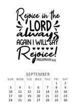 Load image into Gallery viewer, Bible Verse 2023 Desk Calendar with wood stand
