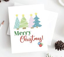 Load image into Gallery viewer, Christmas Trees - Merry Christmas Card
